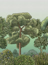 Coordonne Papier peint panoramique Green Forest - Dew