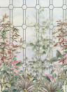 Osborne & Little Mural Katsura - Olive/ Coral/ Charcoal