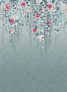 Osborne & Little Wandbild Eucalyptus - Aqua/ Pink