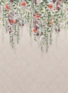 Osborne & Little Papier peint panoramique Eucalyptus - Linen/ Coral