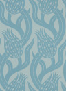 Zoffany Wallpaper Persian Tulip - Blue/ Stone