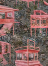 Arte International Wallpaper Palafitas Amazonia - Watermelon
