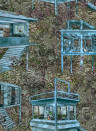 Arte International Wallpaper Palafitas Amazonia - Azure