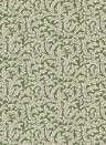 Josephine Munsey Wallpaper Frond Ogee - Brookes Green and Edge Sand