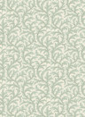 Josephine Munsey Wallpaper Frond Ogee - Radmoor Blue and Clarke White