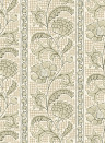 Josephine Munsey Wallpaper Floral Check - Maitland Green and Cotswold White