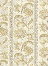 Josephine Munsey Wallpaper Floral Check - Lemon and Salt Ridge