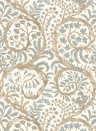 Josephine Munsey Tapete Butterrow - Soft Blue and Brown
