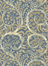 Josephine Munsey Wallpaper Butterrow - Bude Blue