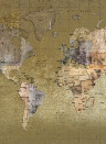 Coordonne Papier peint panoramique Newspaper Map - Color