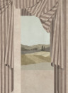 Coordonne Mural Drape - Sepia