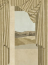 Coordonne Papier peint panoramique Drape - Ocher