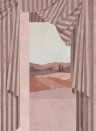 Coordonne Papier peint panoramique Drape - Scarlet