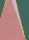 Coordonne Wandbild Geometric Mountain - Strawberry