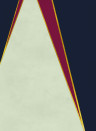 Coordonne Wandbild Geometric Mountain - Lime