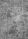 Coordonne Wandbild Urban Map - Black