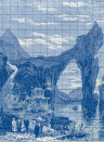 Coordonne Wandbild Illustration Tiles - Indigo
