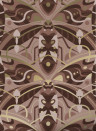 KEK Amsterdam Wallpaper Art Deco Animaux Beetle Gold - Taupe