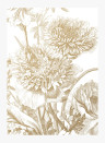 KEK Amsterdam Mural Engraved Flowers Gold 2 - M