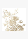 KEK Amsterdam Mural Engraved Flowers Gold 2 - L