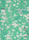 Little Greene Papier peint Massingberd Blossom - Verditer