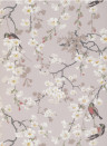 Little Greene Wallpaper Massingberd Blossom - Grey