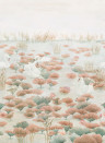 Sian Zeng Mural Classic Swan Lake - Terracotta