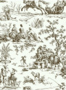 Coordonne Wallpaper Bucolic Toile - Khaki