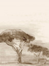 Coordonne Wandbild Serengueti - Sepia
