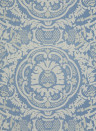 Thibaut Tapete Earl Damask - Blue