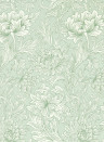 Morris & Co Papier peint Simply Chrysanthemum Toile - Willow