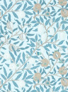 Morris & Co Carta da parati Simply Fruit - Slate/ Vellum