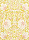 Morris & Co Wallpaper Simply Pimpernel - Sunflower/ Pink