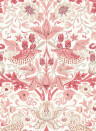 Morris & Co Wallpaper Simply Strawberry Thief - Madder