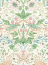 Morris & Co Wallpaper Simply Strawberry Thief - Cochineal Pink