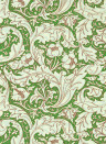 Morris & Co Papier peint Bachelors Button - Leaf Green/ Sky