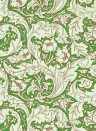 Morris & Co Wallpaper Bachelors Button - Leaf Green/ Sky