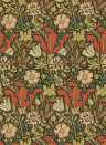 Morris & Co Wallpaper Compton - Brown/ Orange