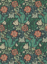 Morris & Co Wallpaper Compton - Indigo/ Russet