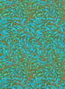 Morris & Co Wallpaper Willow Bough - Olive/ Turquoise