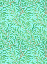 Morris & Co Tapete Willow Bough - Sky/ Leaf Green
