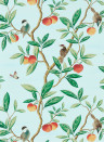 Harlequin Wallpaper Ella - Fig Leaf/ Nectarine