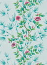 Harlequin Wallpaper Lady Alford - Sky/ Magenta