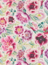 Harlequin Wallpaper Marsha - Powder Blue/ Peony/ Magenta