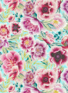 Harlequin Wallpaper Marsha - Aqua/ Peony/ Magenta