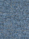 Arte International Wallpaper Mosaico - Blue/ Stone