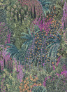 Cole & Son Papier peint Cascade - Teal and Viridian
