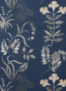 Liberty Carta da parati Botanical Stripe - Pewter Blue