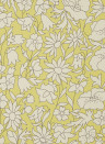 Liberty Wallpaper Poppy Meadow - Fennel