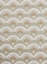 Liberty Tapete Deco Scallop - Pewter White